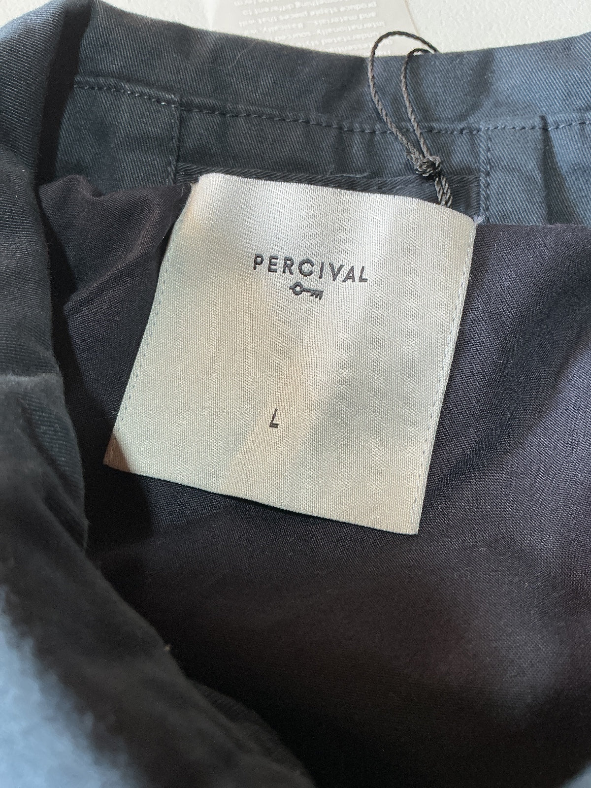 Percival Leo Harrington Navy Jacket Size L Classic Style Lightweight