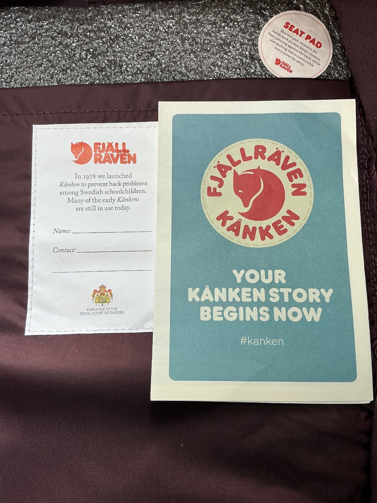 Fjallraven Kanken Unisex Backpack Blackberry Durable
