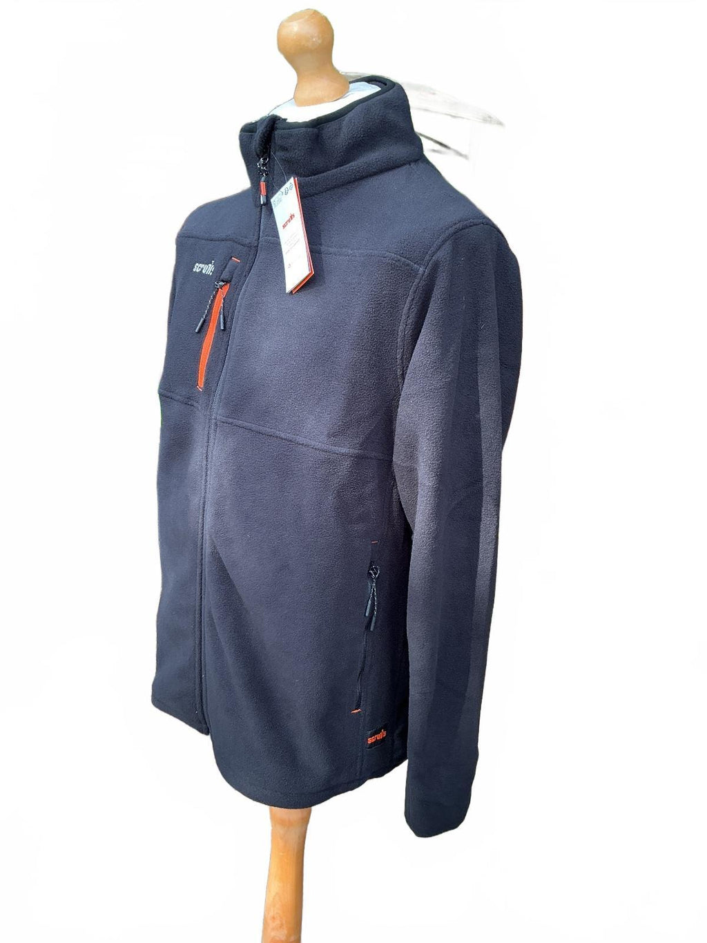 Scruffs Eco Abratect Worker Fleece Men's Medium Black Durable Quick Dry