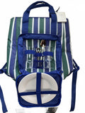 *NEW* John Lewis Stripe 2 Person Backpack Picnic Set