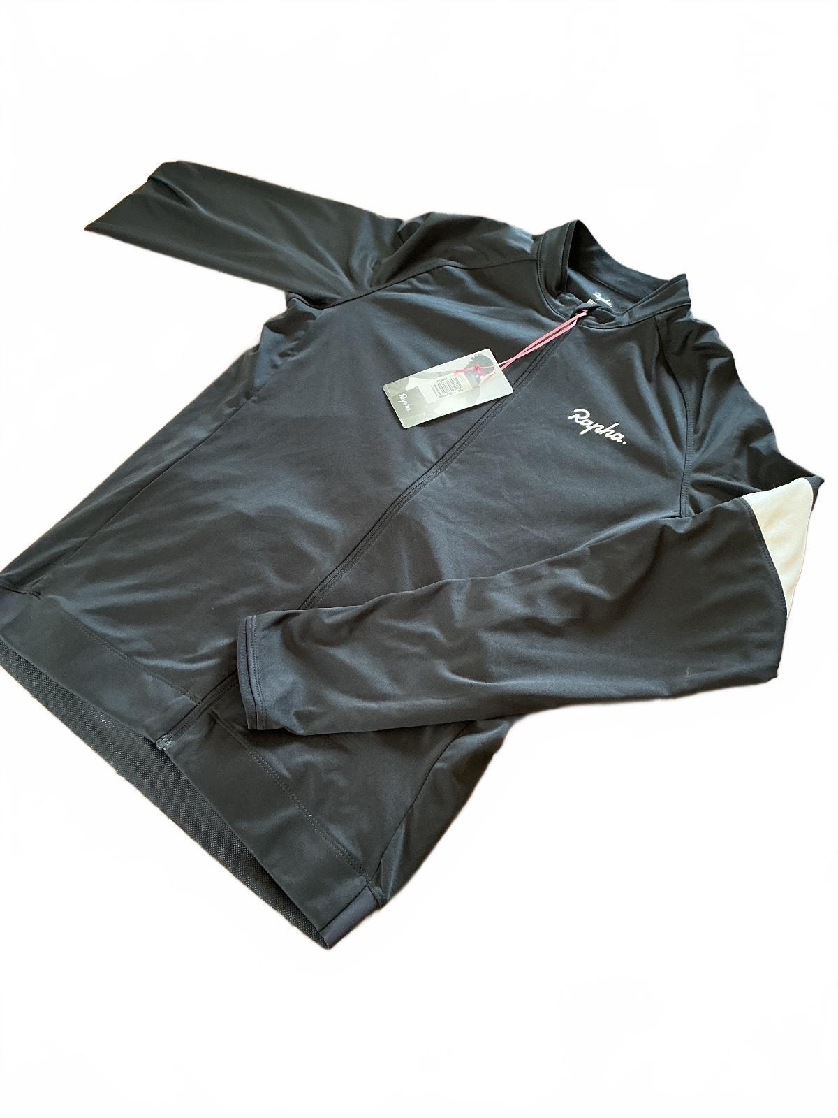 Rapha Ladies Black Long Sleeve Cycling Jersey Size Regular M Comfortable Fit
