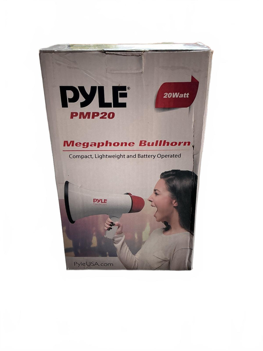 Pyle PMP20 Megaphone Bullhorn 20 Watt Compact Lightweight Battery Operated