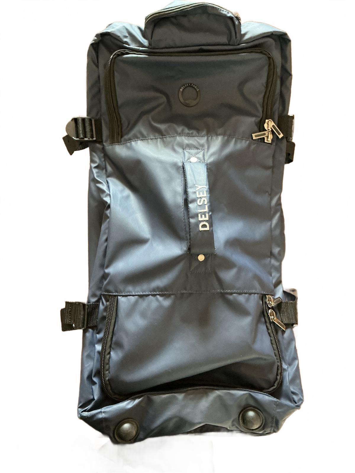 Delsey Large Navy Blue Wheeled Travel Bag with Multiple Handles XL