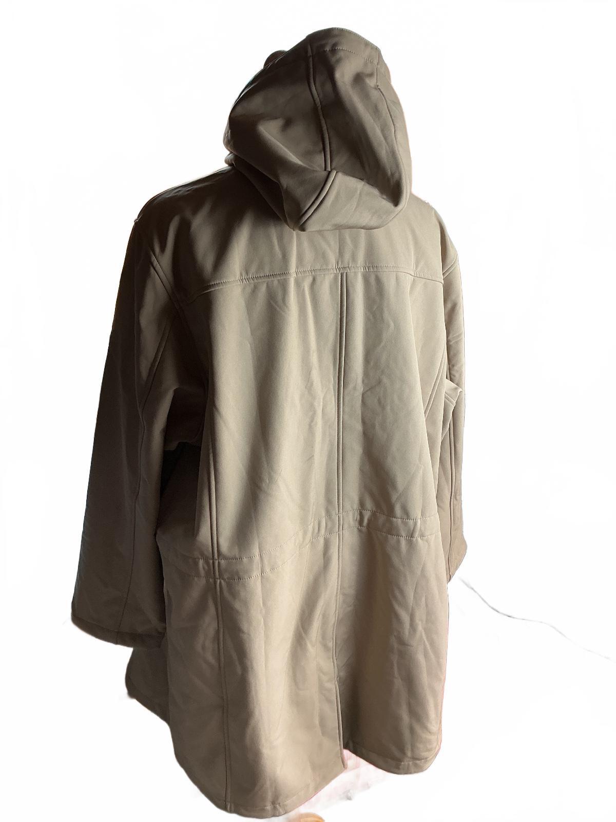 Outdoor Ventures Ladies XXXXL Beige Hooded Waterproof Casual Coat New