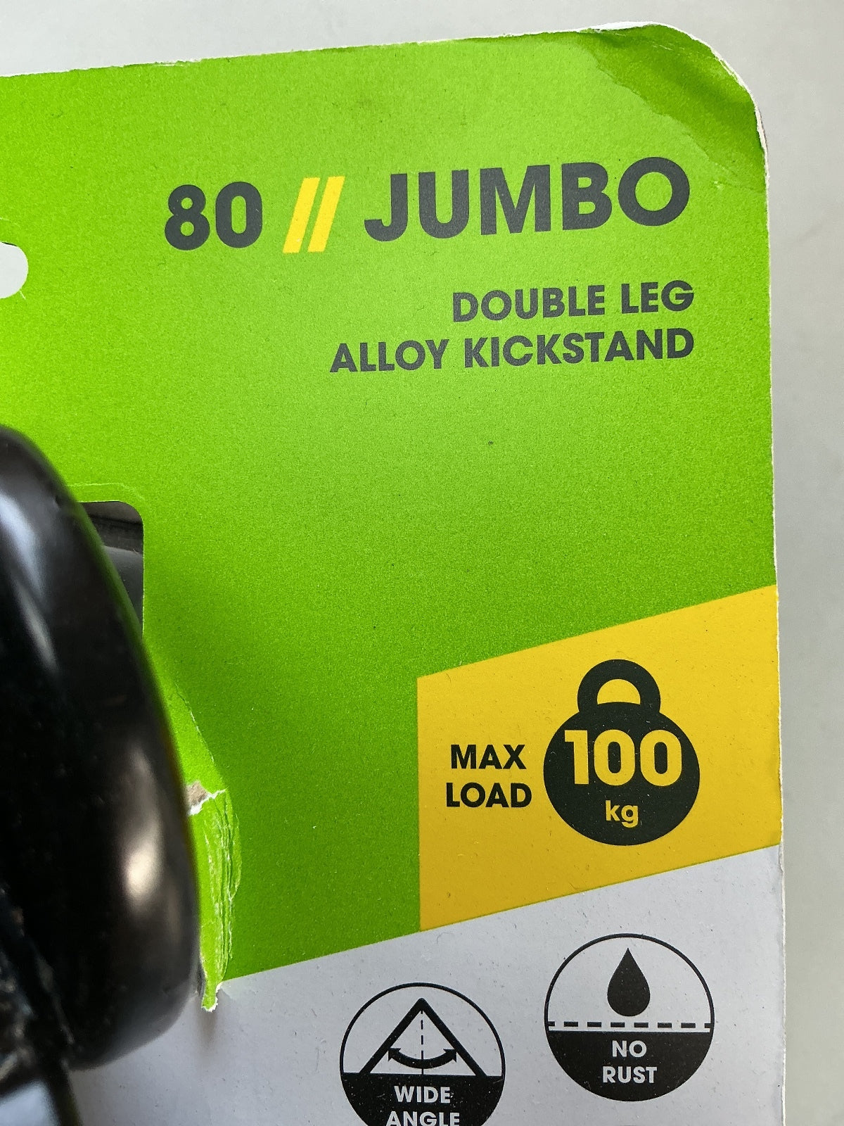 Ursus 80 Jumbo Double Leg Alloy Kickstand New Black 100kg Load E-Bike Cargo Bike