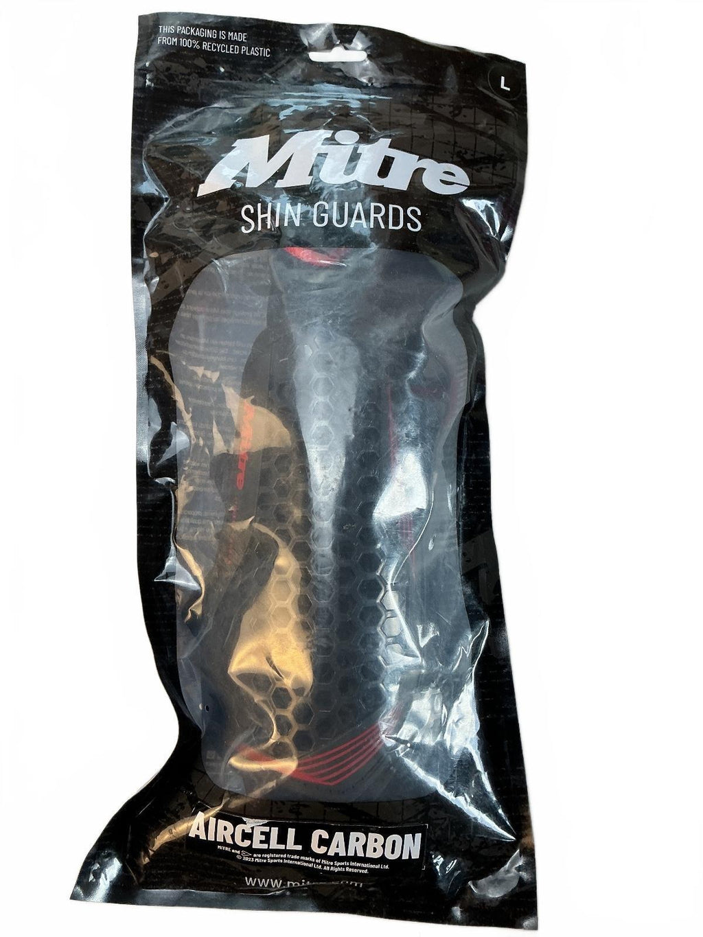 Mitre Aircell Carbon Shin Guards Size L