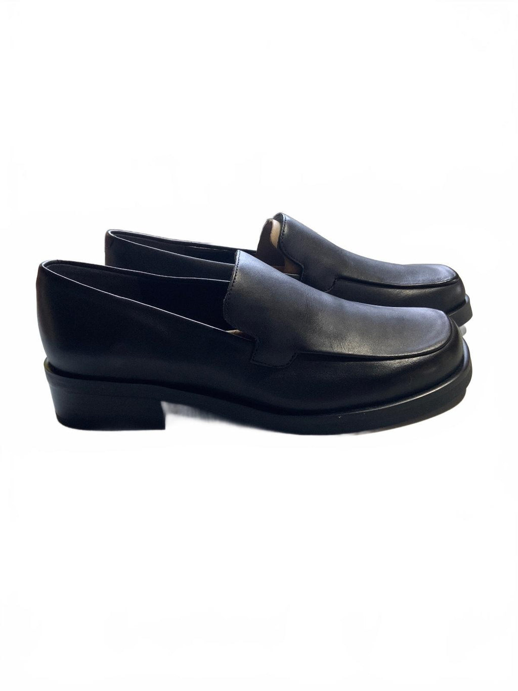 Franco Sarto L-Bocca Black Leather Loafers UK 3.5