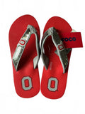 FOCO Women's Size 4-5Uk Ohio State Red Flip Flop Sandals