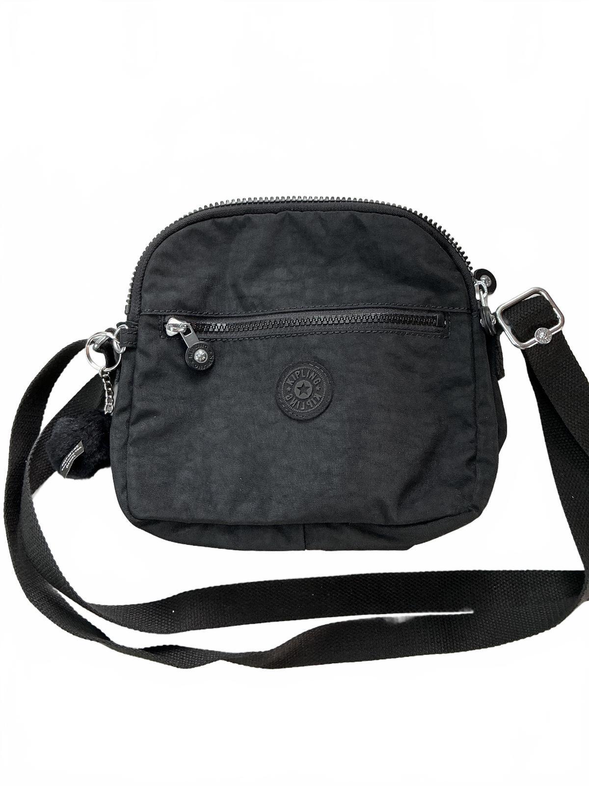 Kipling Keefe Small Crossbody Bag Women Black with Adjustable Strap