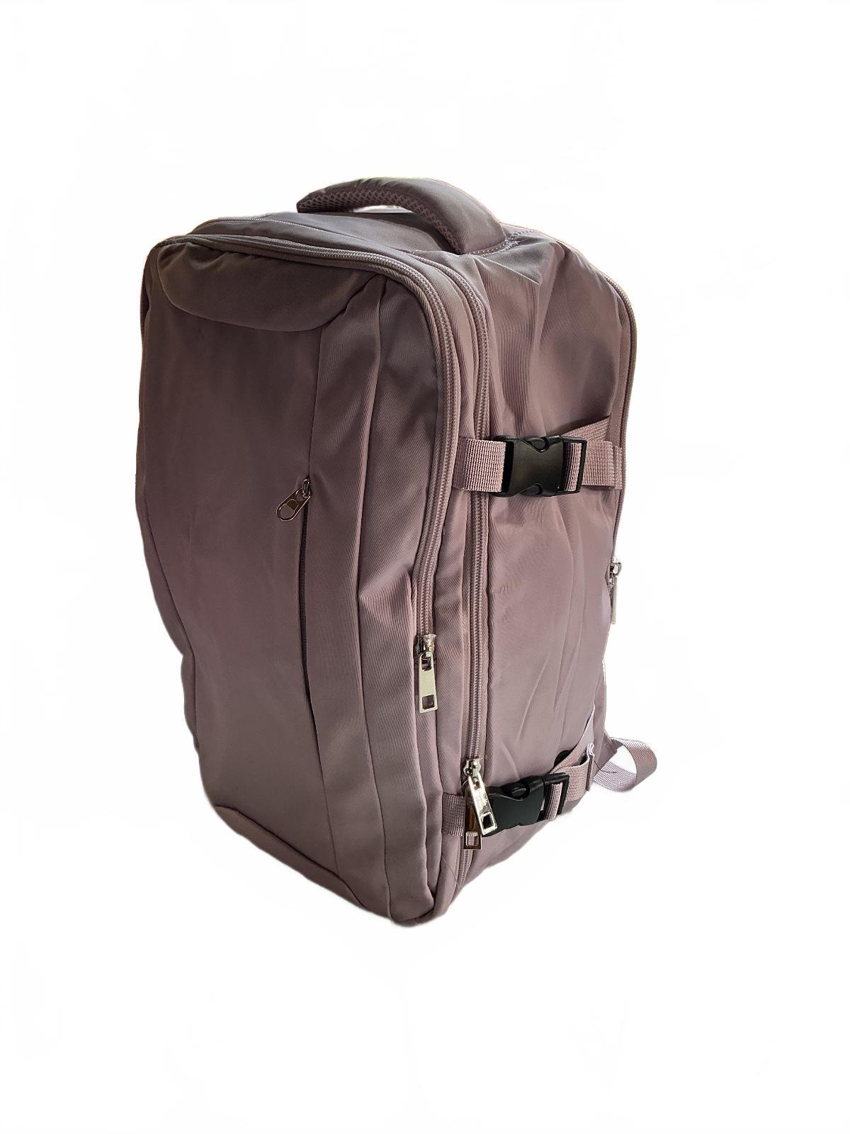 Carry on Purple Backpack Bag with Multiple Pockets and Adjustable Straps