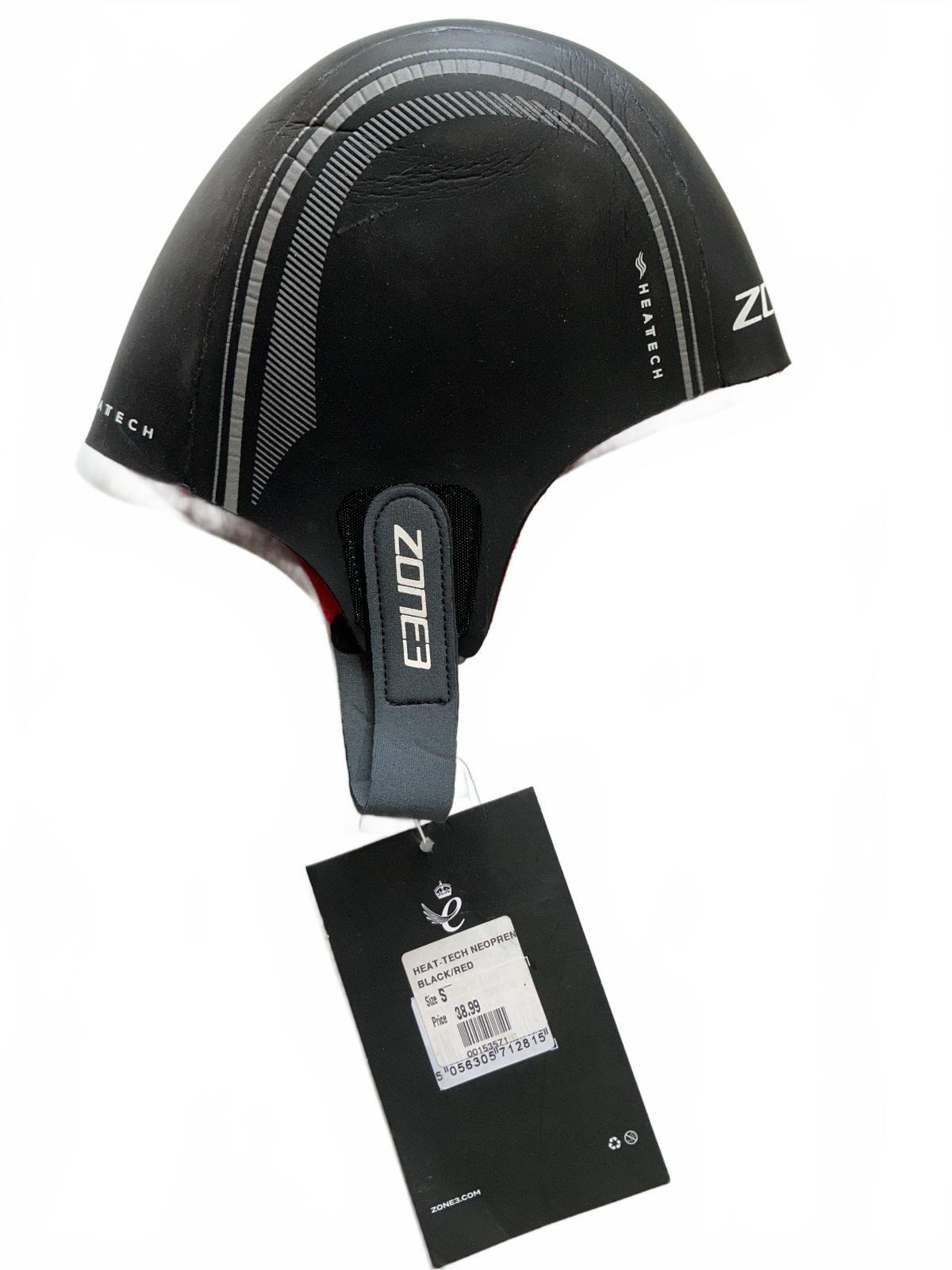 Zone3 Heat-Tech Neoprene Swim Cap Black Red Size S Thermal Protection