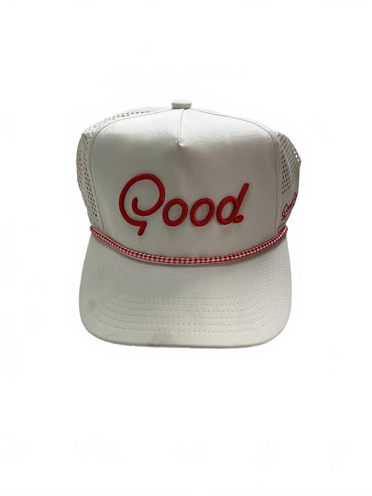 *NEW* Good Good That's Fire Rope Hat White Adjustable
