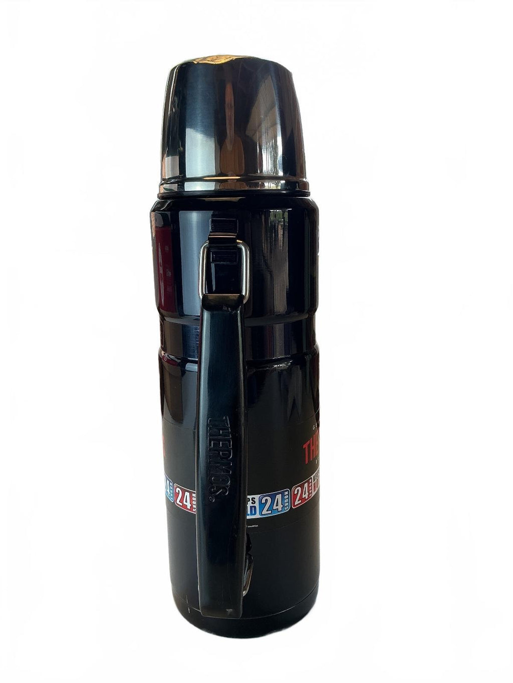 Thermos Classic Vacuum Insulated Stainless Steel Flask 1.2L Black Handle