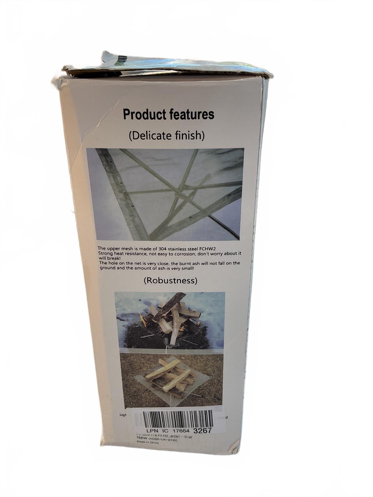 Portable Stainless Steel Mesh Burner Fire Pit