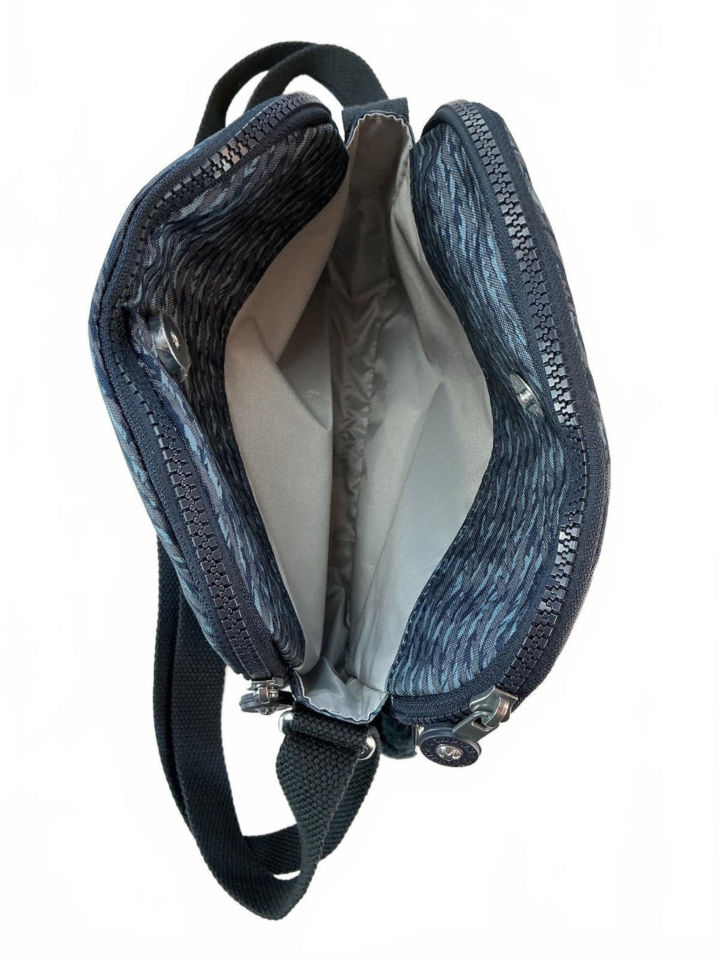 Kipling Keefe Crossbody Bag Women Medium Blue Multi Zip Pouch