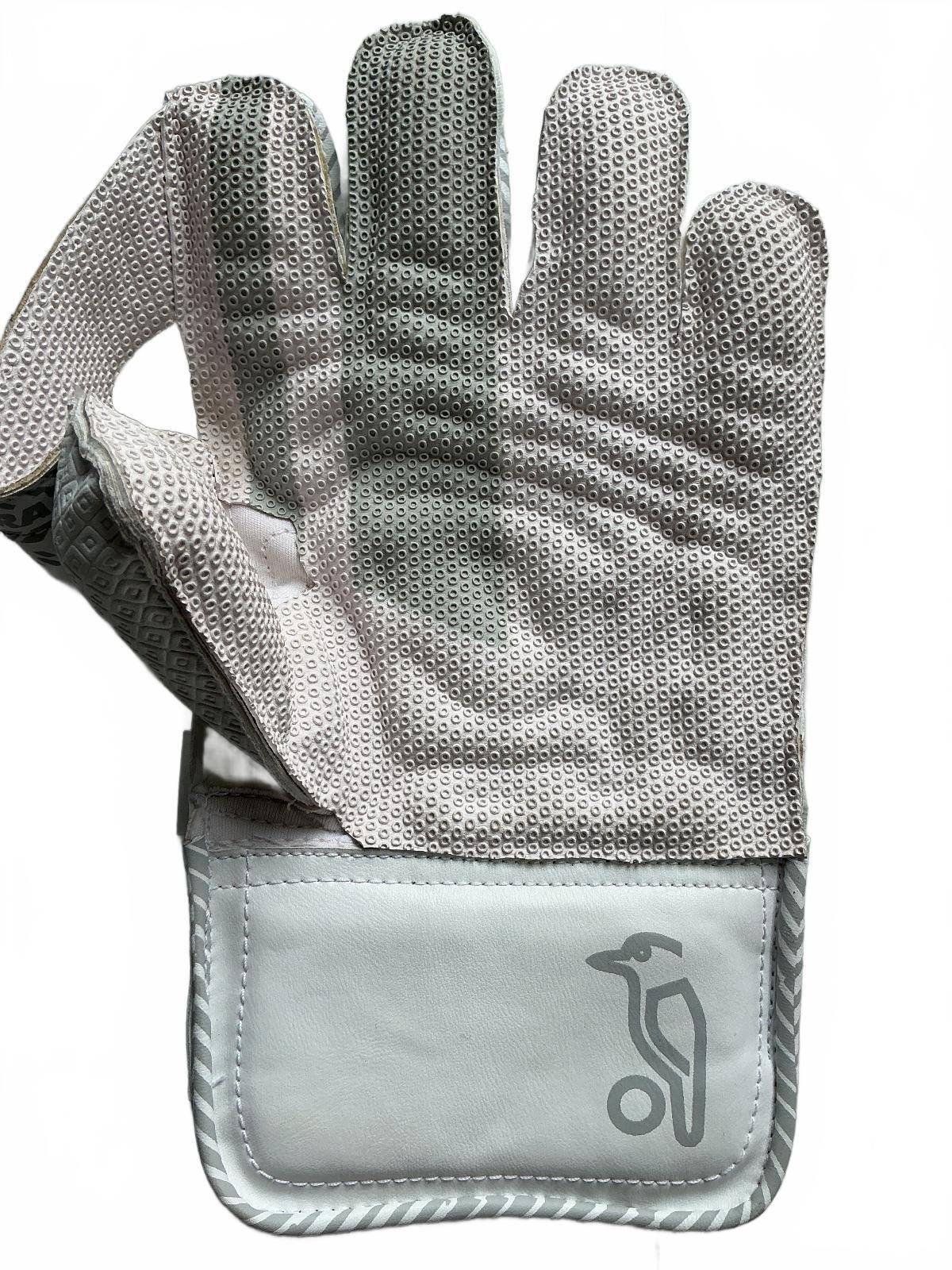 Kookaburra LC 2.0 Cricket Wicket Keeping Gloves Size Youth White Gray