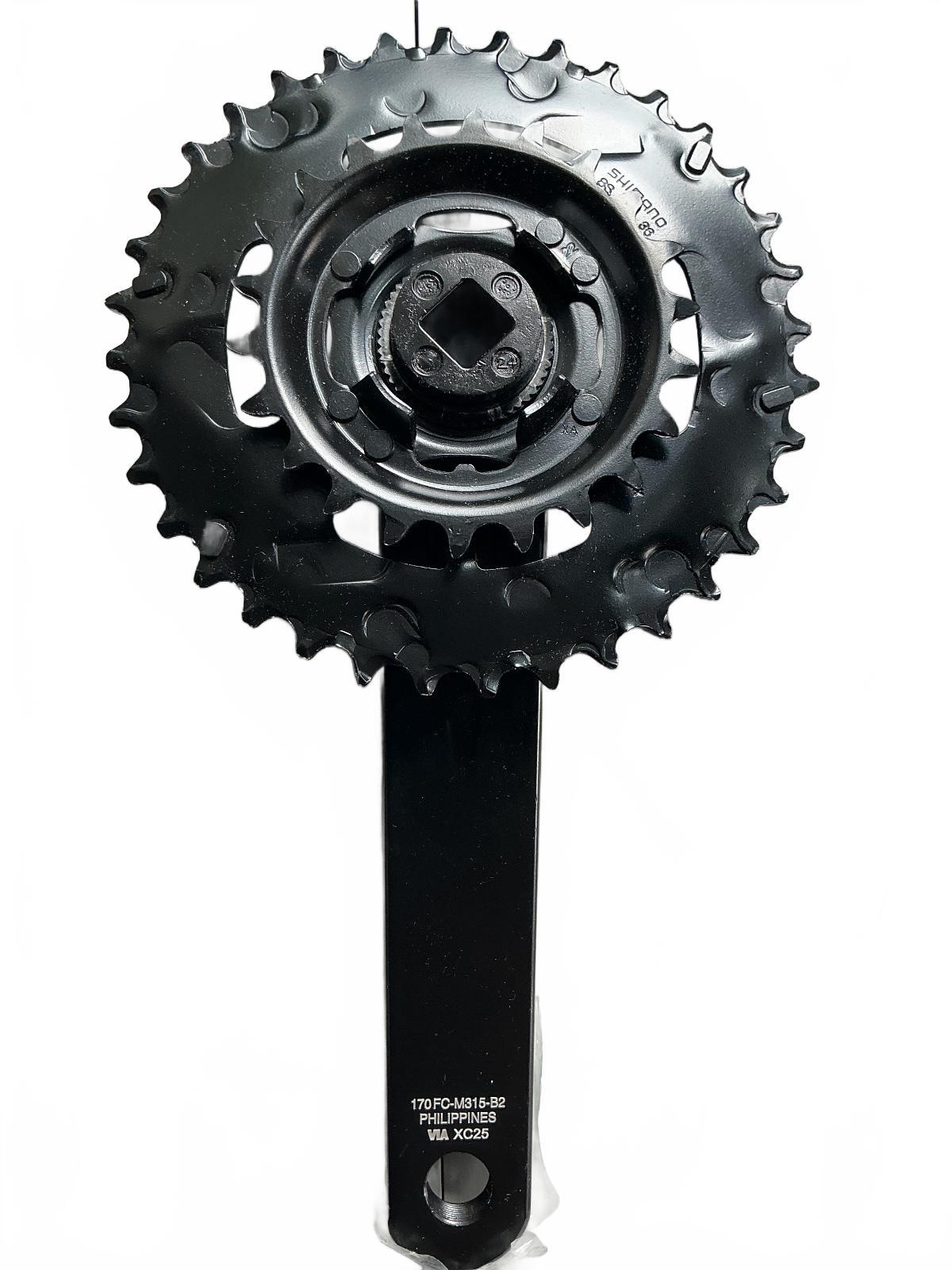 Shimano FC-M315-B2 Front Chainwheel Crankset 170mm 36-22T Black Bike Part