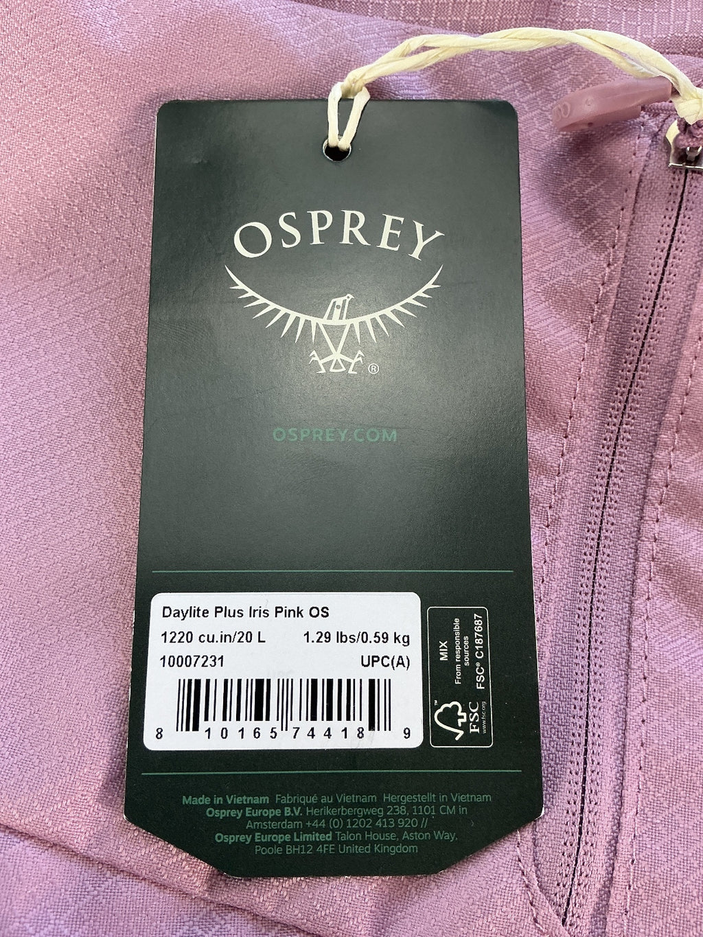 Osprey Daylite Plus Women 20L Iris Pink Lightweight Backpack