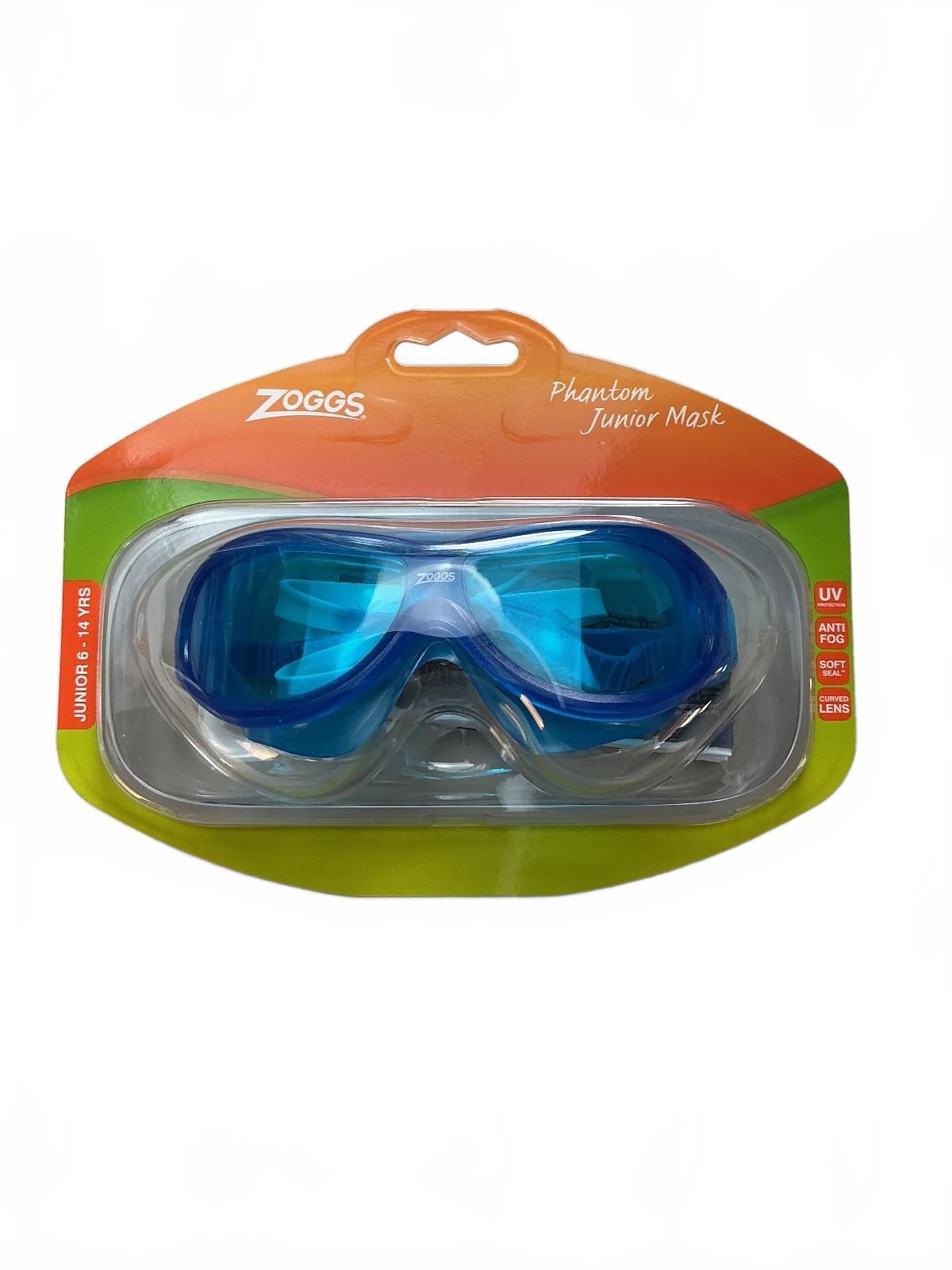 *NEW* Zoggs Phantom Junior Mask Swimming Goggles Blue Junior 6-14 Yrs