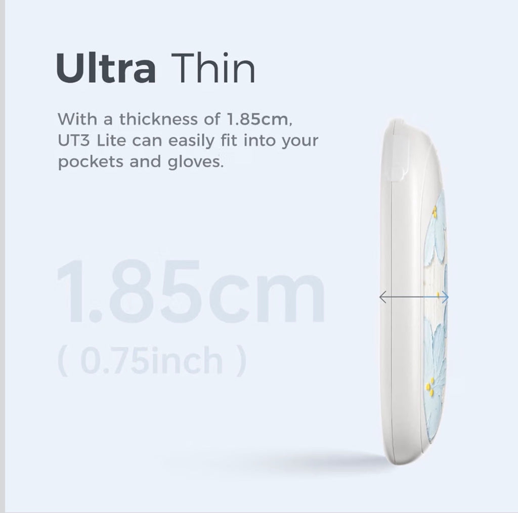 Ocoopa UTS Lite Rechargeable Hand Warmers New Floral Pattern Ultra Thin Compact