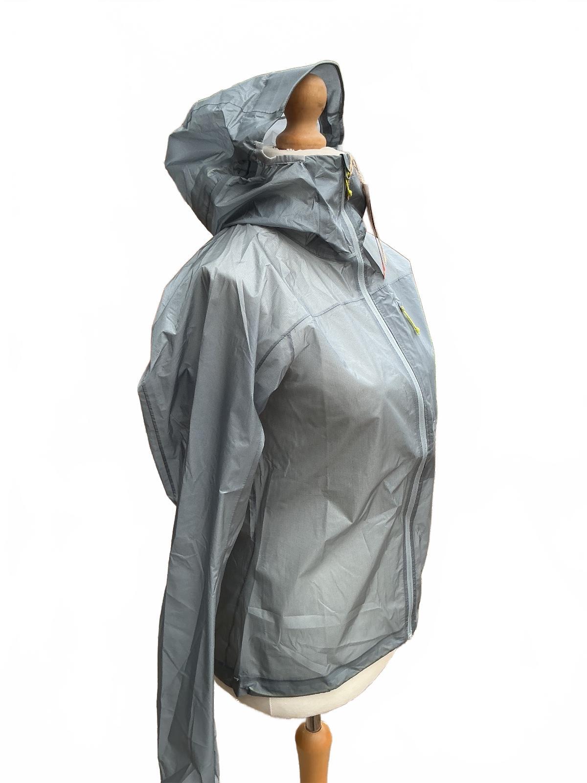 alpkit Gravitas Women's Ultra Lightweight Waterproof Hooded Jacket Size 10 Grey