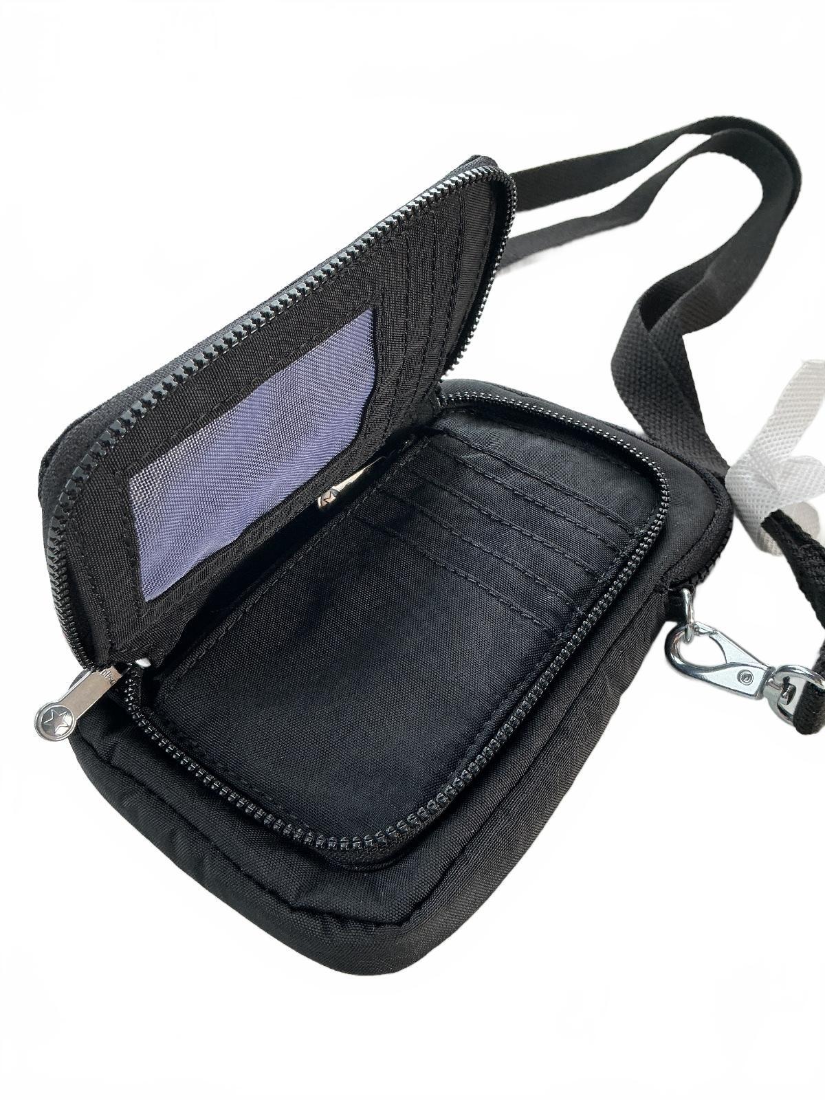 Kipling Ladies Telmo Small Wallet Small Black Detachable Strap