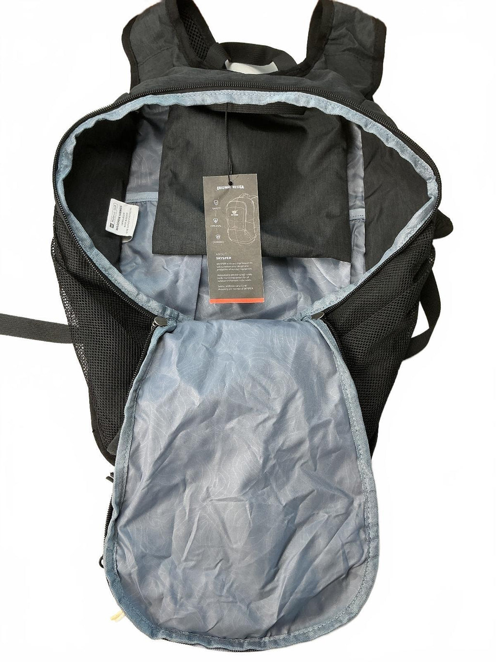 Skysper Iminix 15 Unisex Travel Backpack Black Ultralight