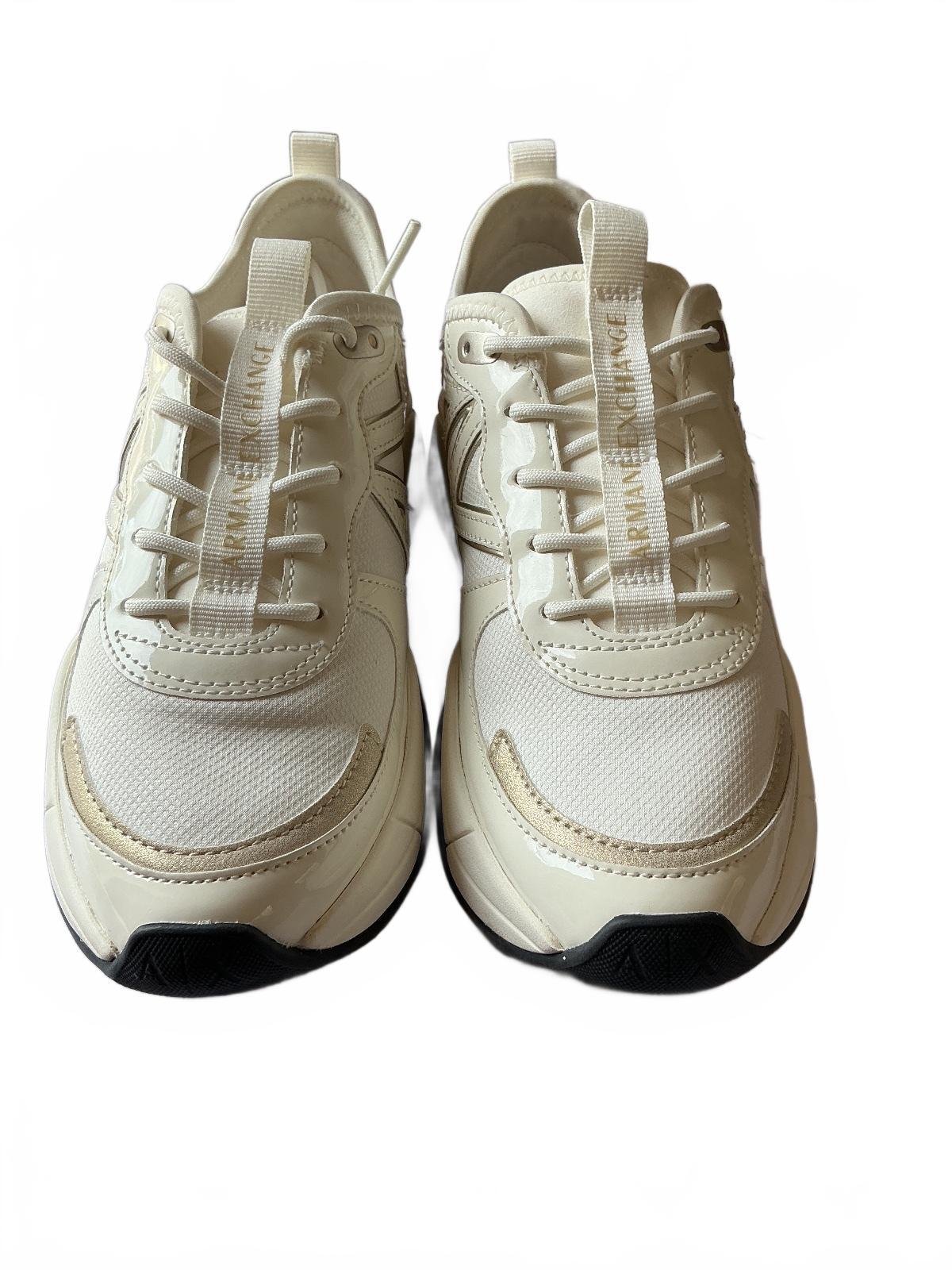 Armani Exchange Cream Sneakers Size 6 Comfortable Stylish