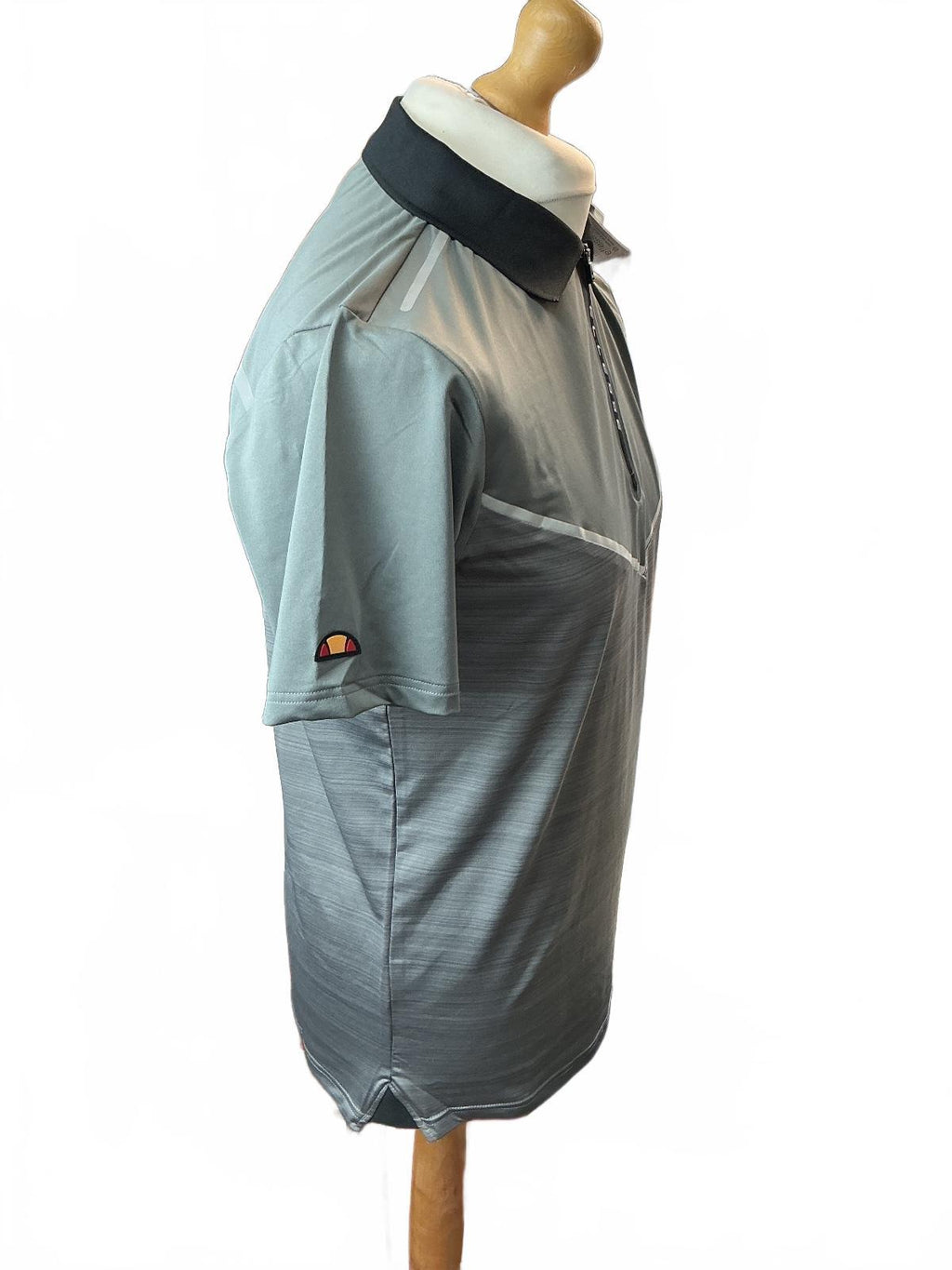 ellesse Fresci Polo Men's S Grey Reflective Technical Golf Shirt
