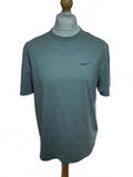 Nike Hyverse Drifit Grey Short Sleeve T-Shirt Size Regular M Casual Activewear