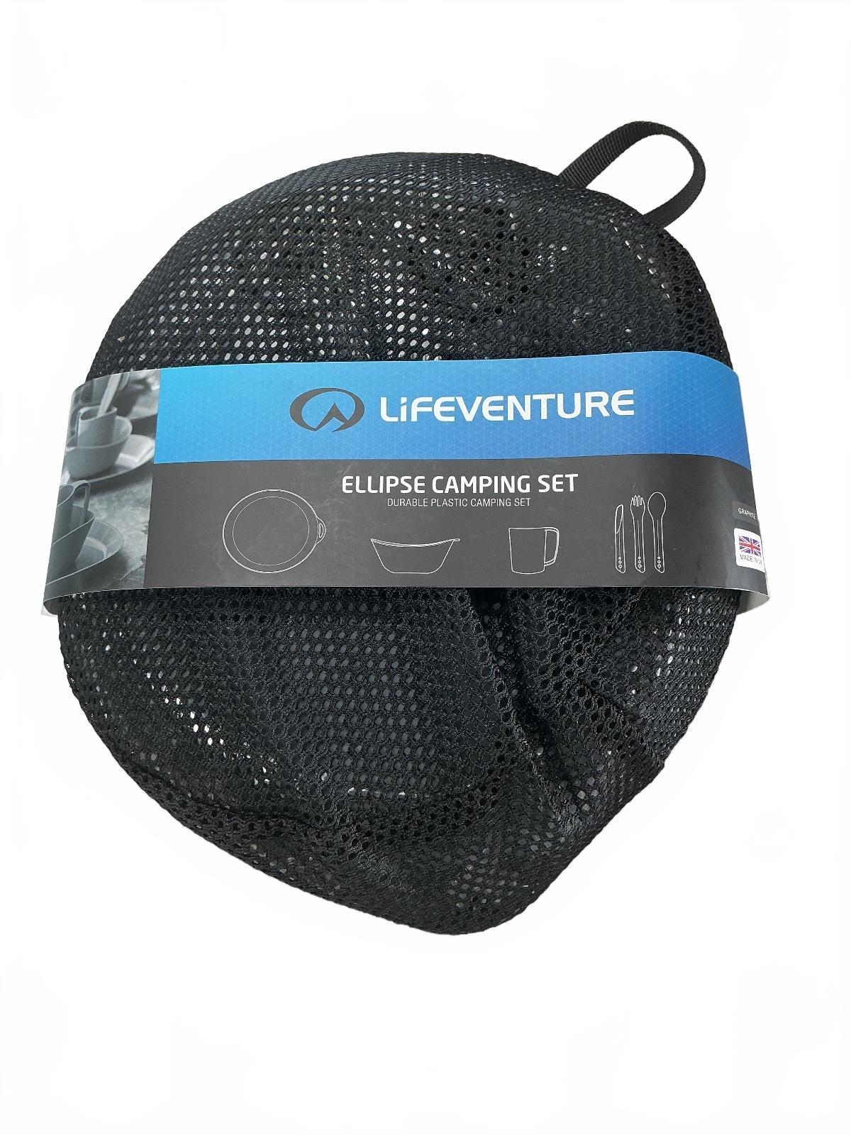 Lifeventure Ellipse Camping Set Graphite UK Made