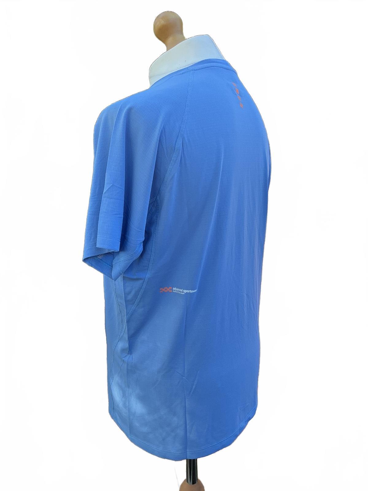 Pallacorda Padel Men's Medium Blue Advanced Sportswear Performance T-Shirt
