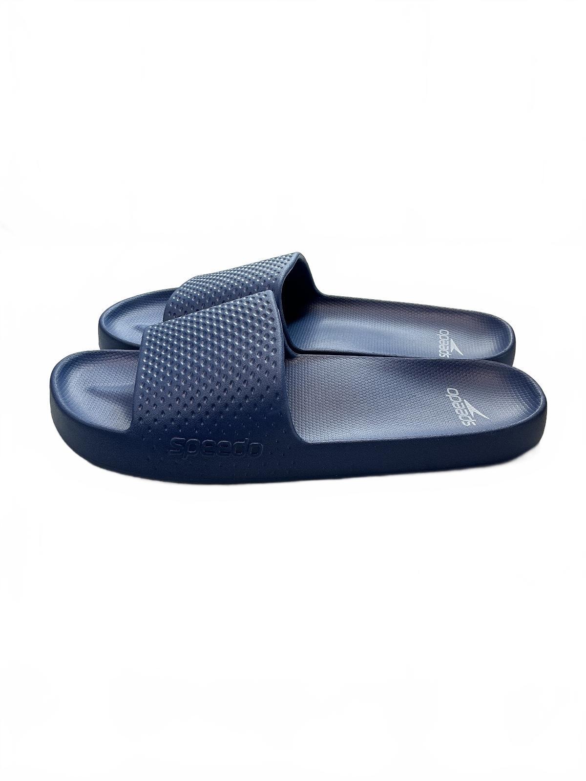 Speedo Men's Blue Slide Sandals Size UK 11 Comfortable Pool Shoes