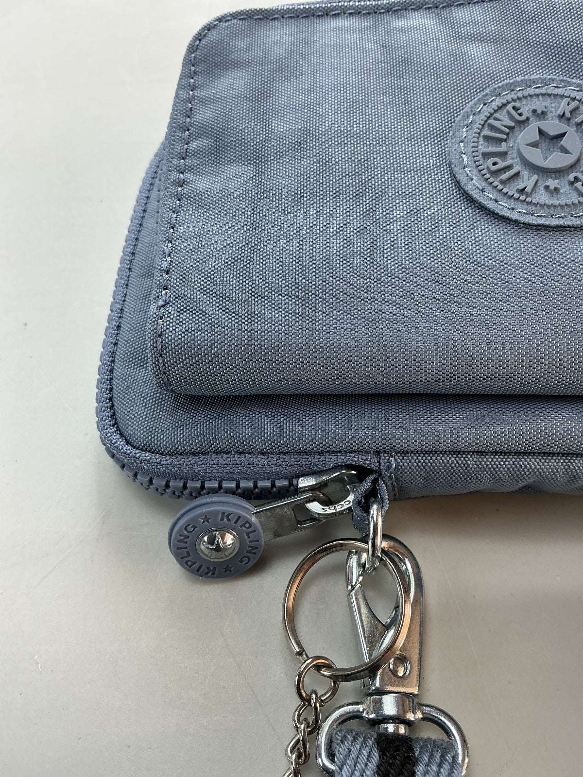 Kipling TELMO NWT Small Wallet Crossbody Bag Women Blue Stone Removable Strap
