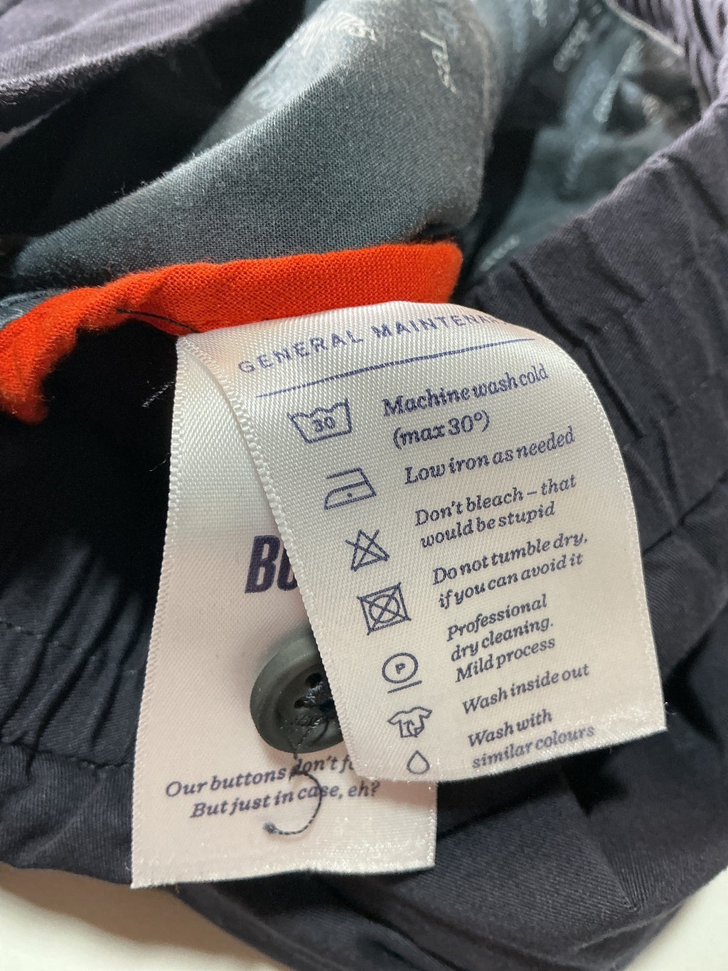 Spoke London Men's Navy Blue Trousers Waist 33 Build B