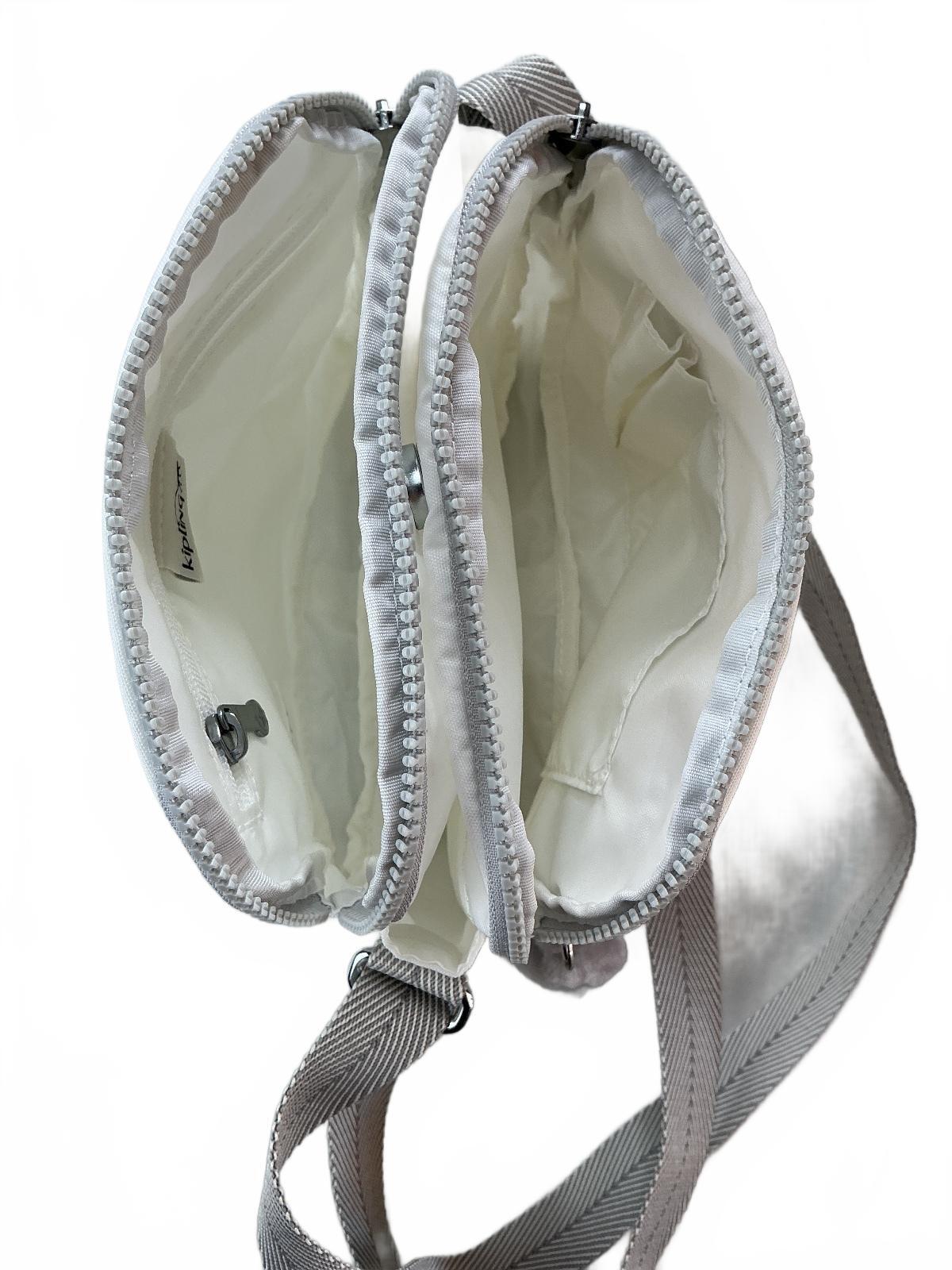 Kipling Keeffe Crossbody Bag Women White Adjustable Strap Lightweight