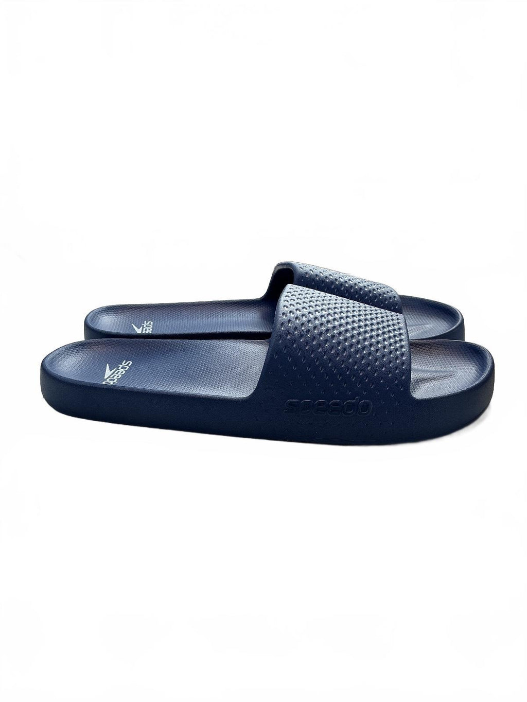 Speedo Men's Blue Slide Sandals Size UK 11 Comfortable Pool Shoes