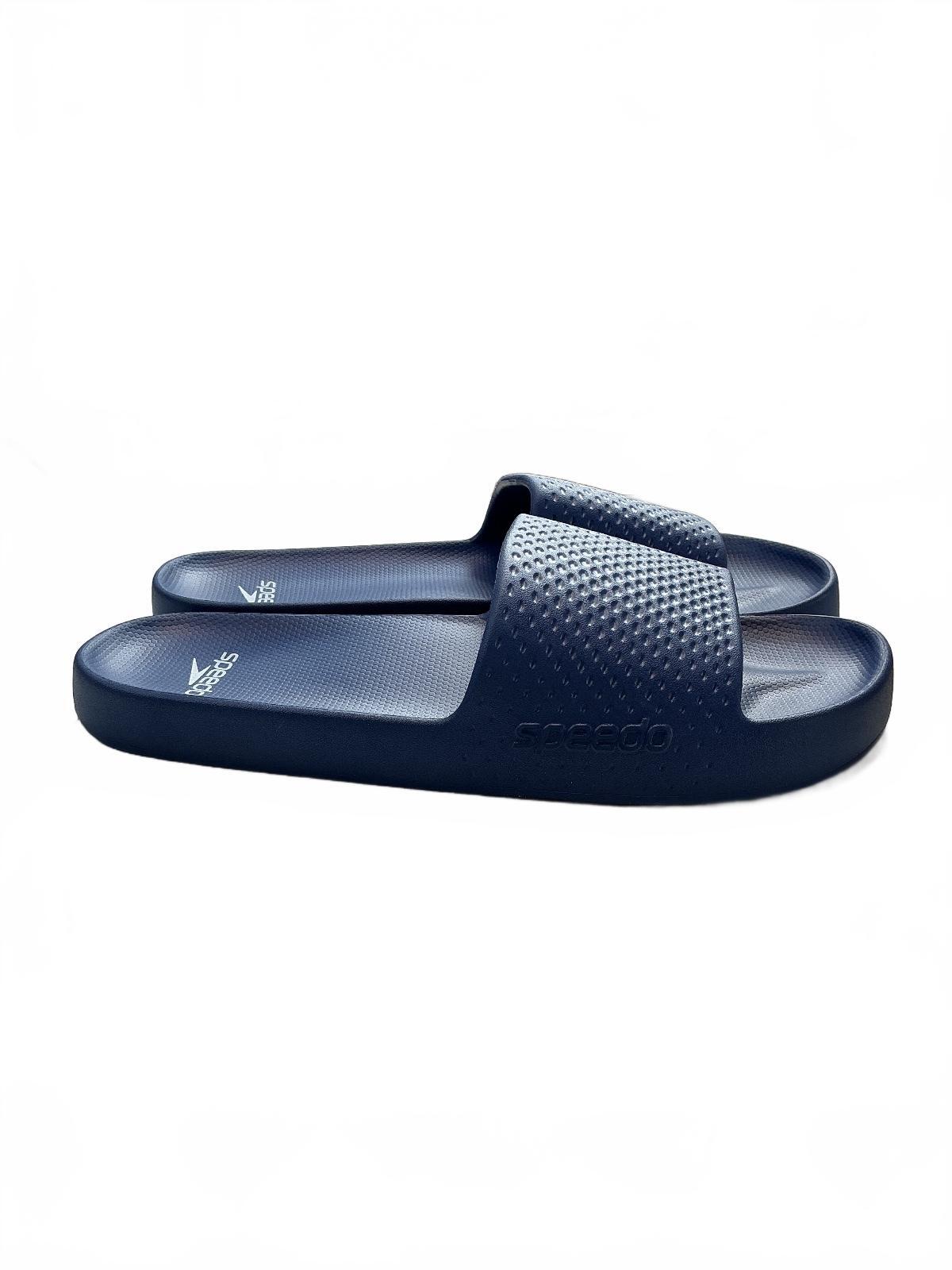 Speedo Men's Blue Slide Sandals Size UK 11 Comfortable Pool Shoes