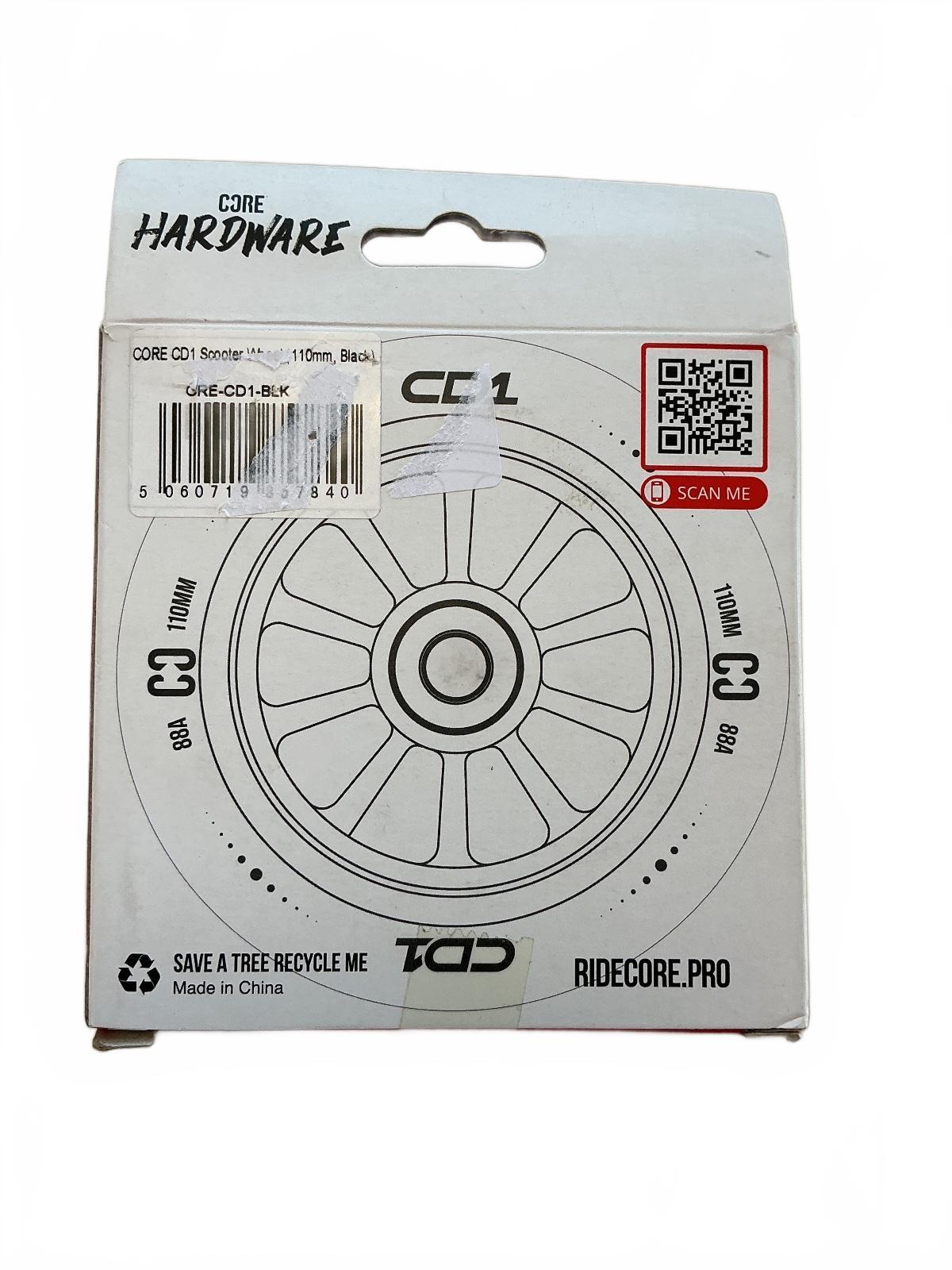 *NEW* Core CD1 Scooter Wheel 110mm Black High Performance Replacement