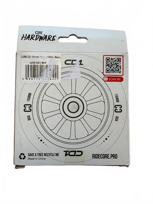 *NEW* Core CD1 Scooter Wheel 110mm Black High Performance Replacement