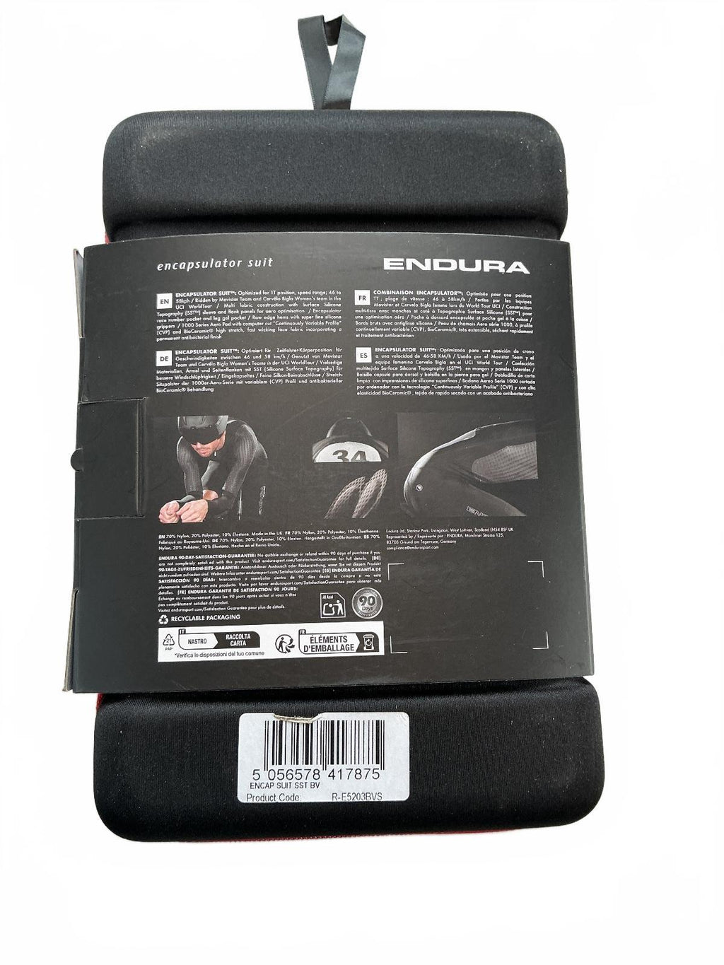 Endura Encapsulator Suit Small Cycling TT Aero Suit