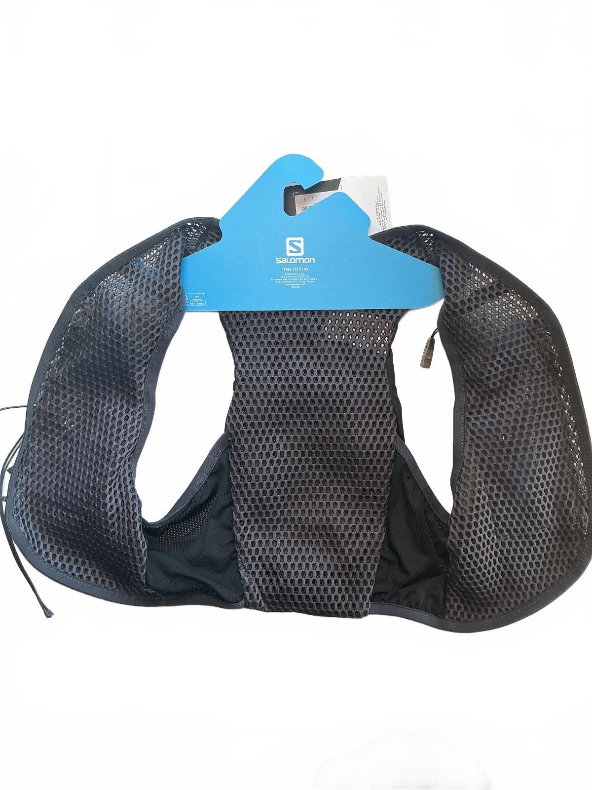 *NEW* Salomon Active Skin 4 Set Running Hydration Vest Black Size M