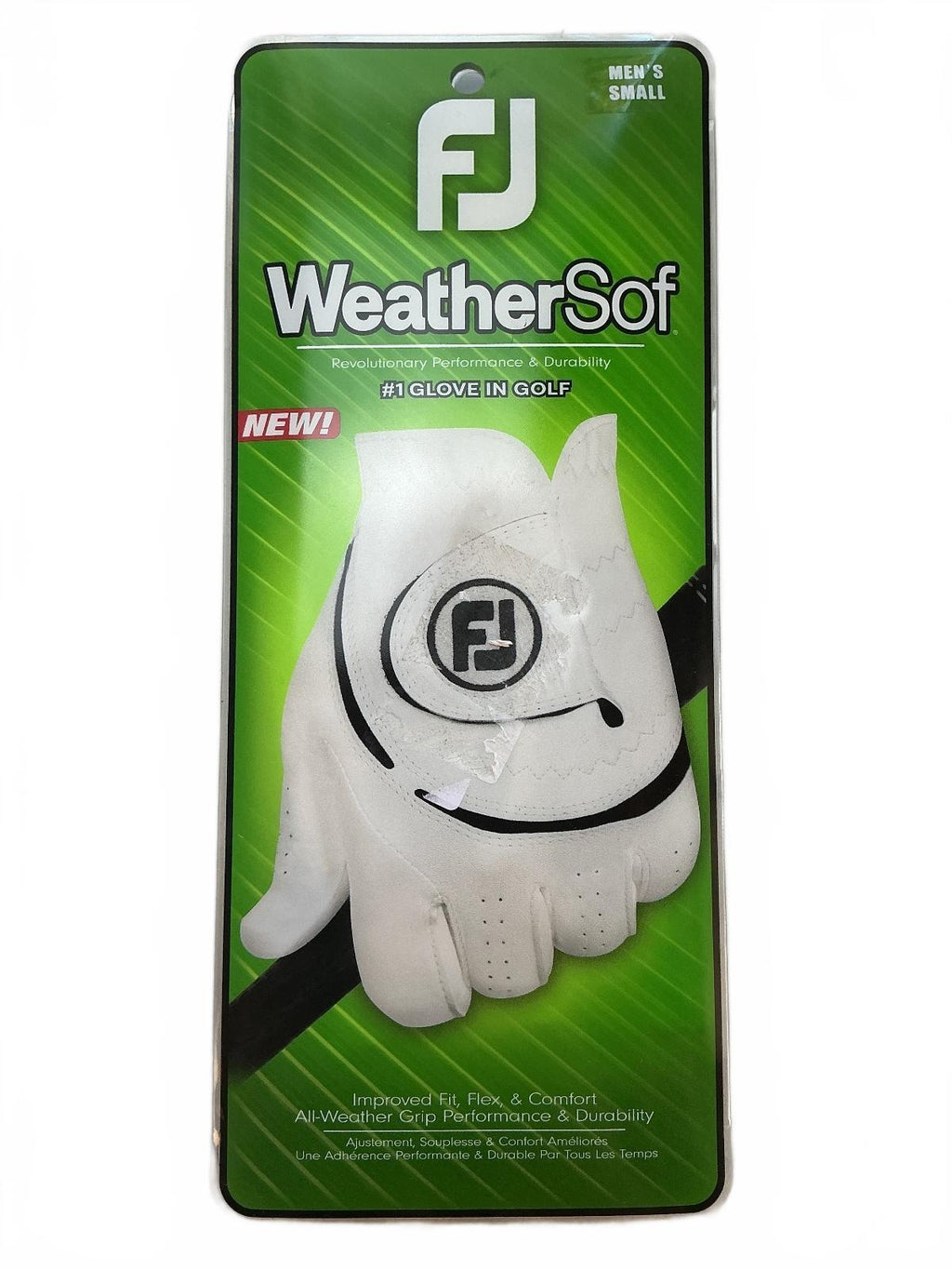 *NEW* FootJoy WeatherSof Golf Glove Men's Left Small White Black