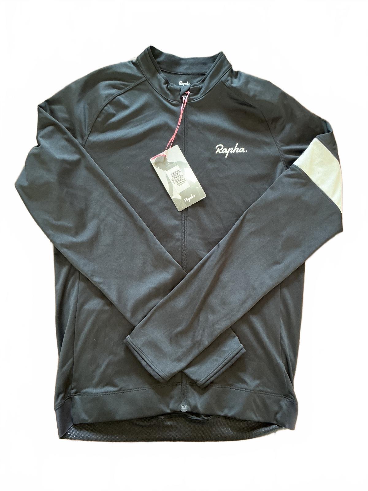 Rapha Ladies Black Long Sleeve Cycling Jersey Size Regular M Comfortable Fit