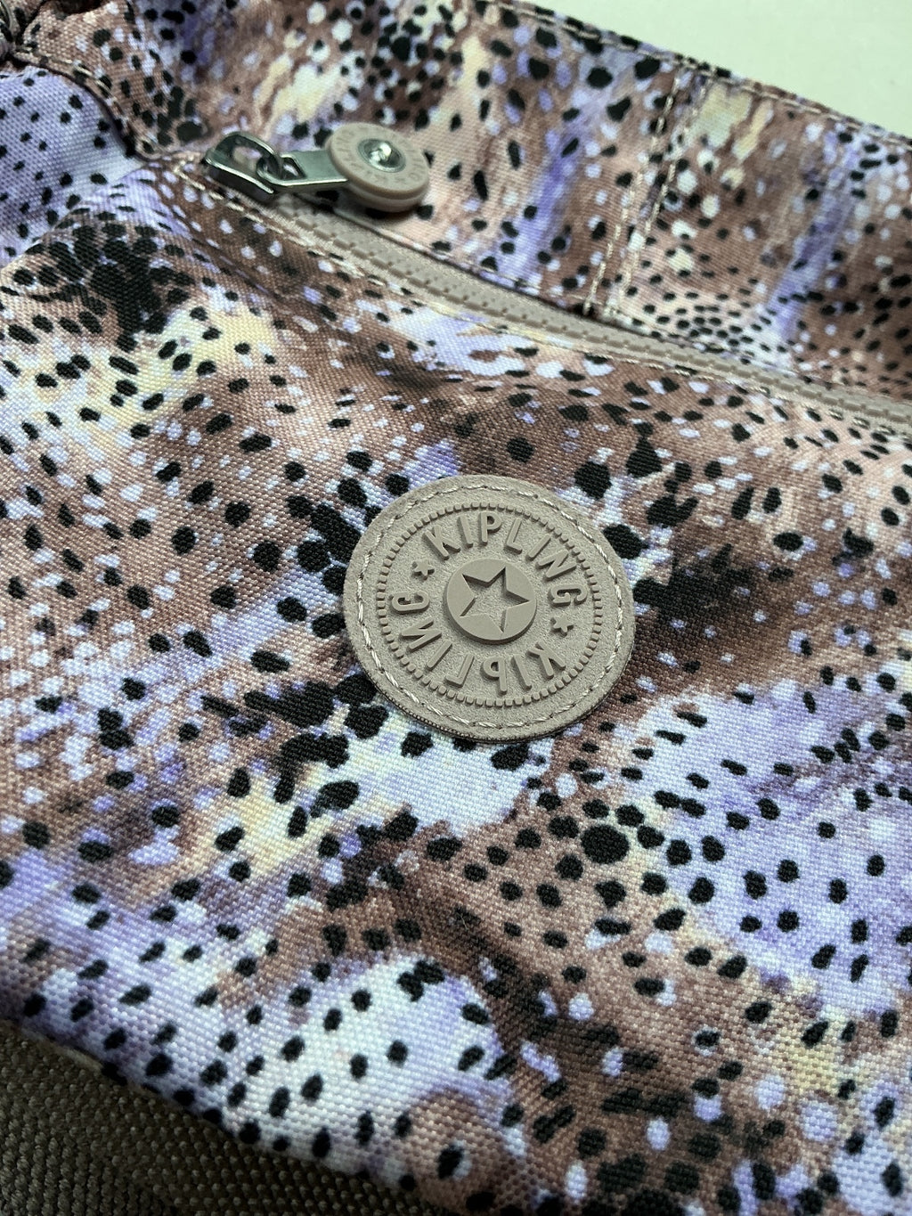 Kipling Wes Crossbody Shoulder Bag Purse Polyester Gleeful Dots NWT