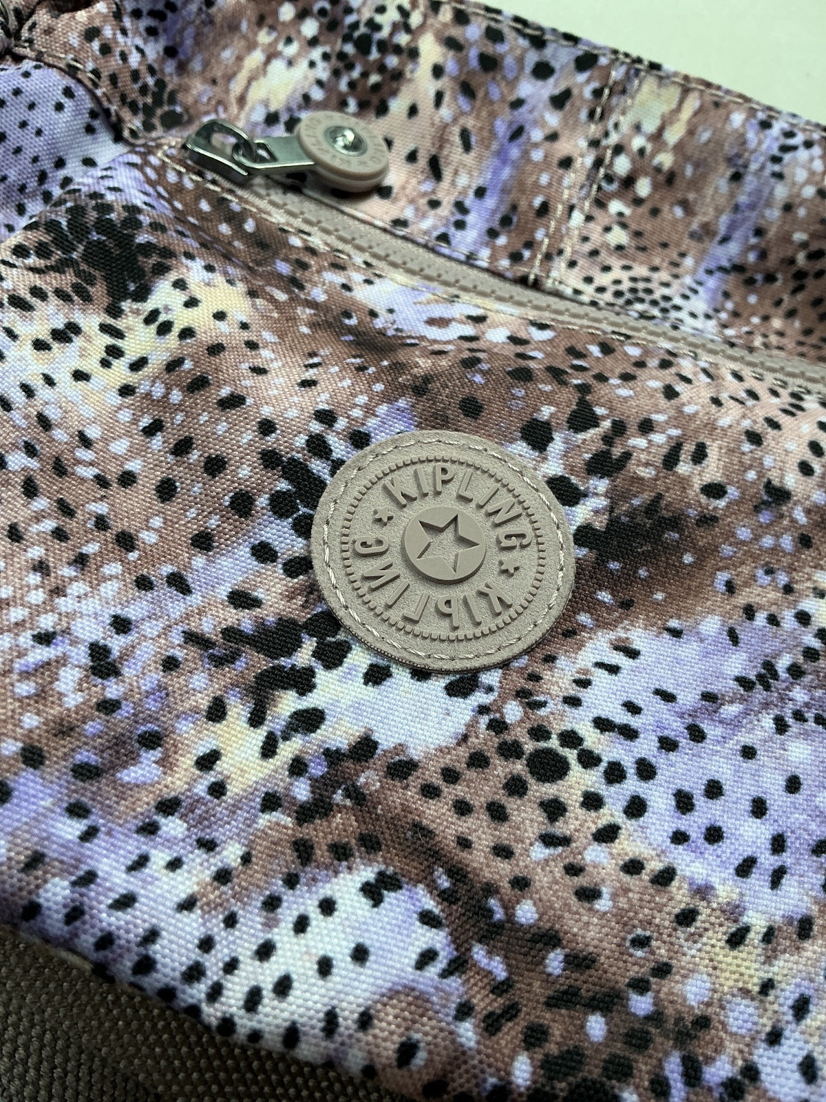 Kipling Wes Crossbody Shoulder Bag Purse Polyester Gleeful Dots NWT