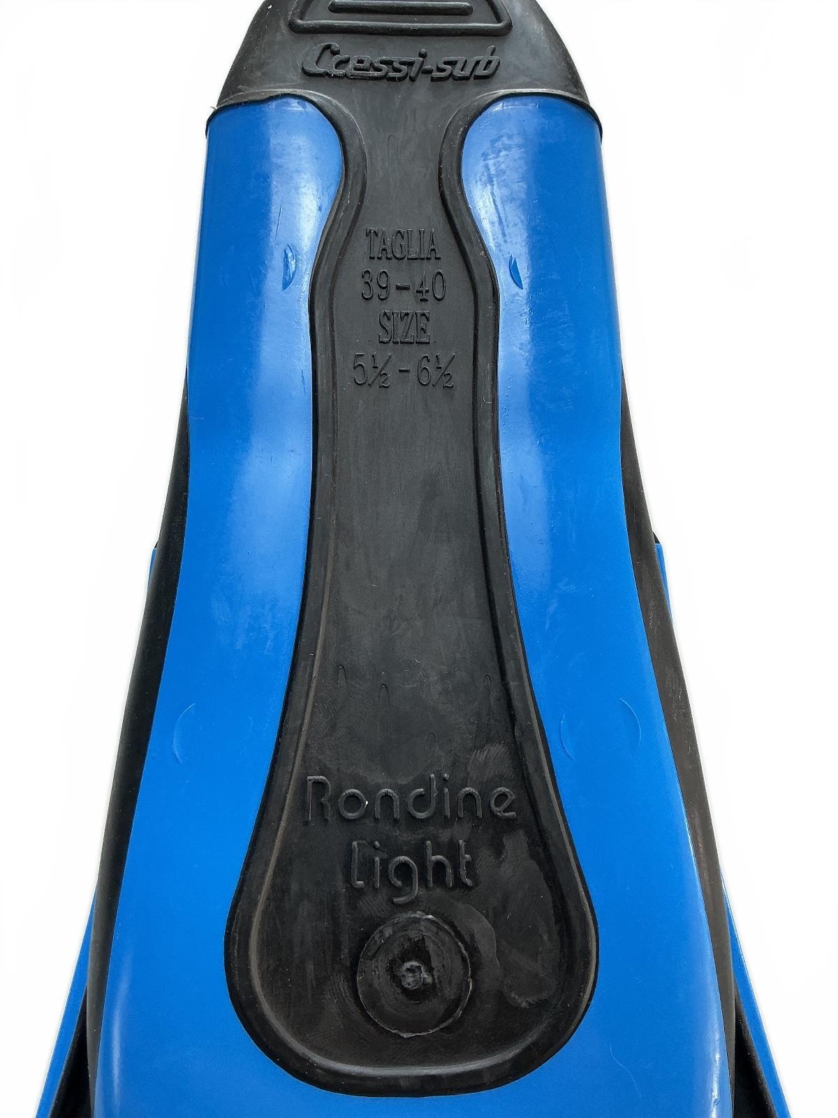 Cressi-sub Rondine Light Fins Size 39-40 Blue Uk 5.5-6.5