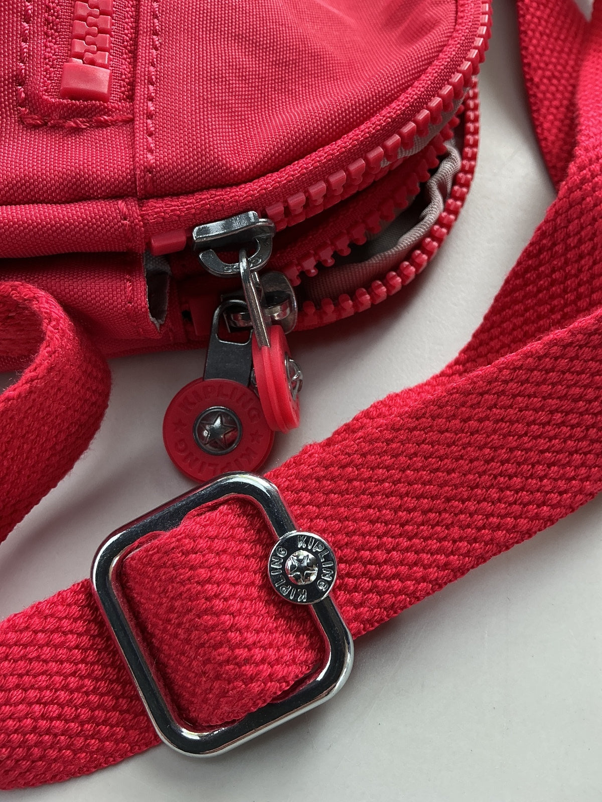 Kipling Keeffe Crossbody Bag Women Red Lightweight Adjustable Strap