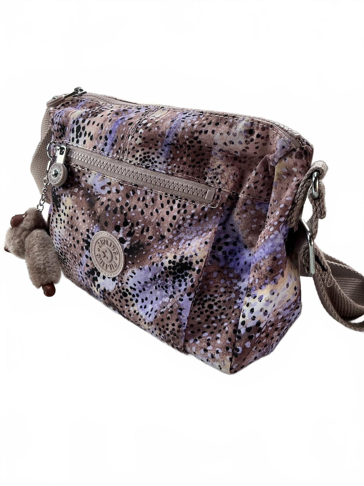 Kipling Wes Crossbody Shoulder Bag Purse Polyester Gleeful Dots NWT