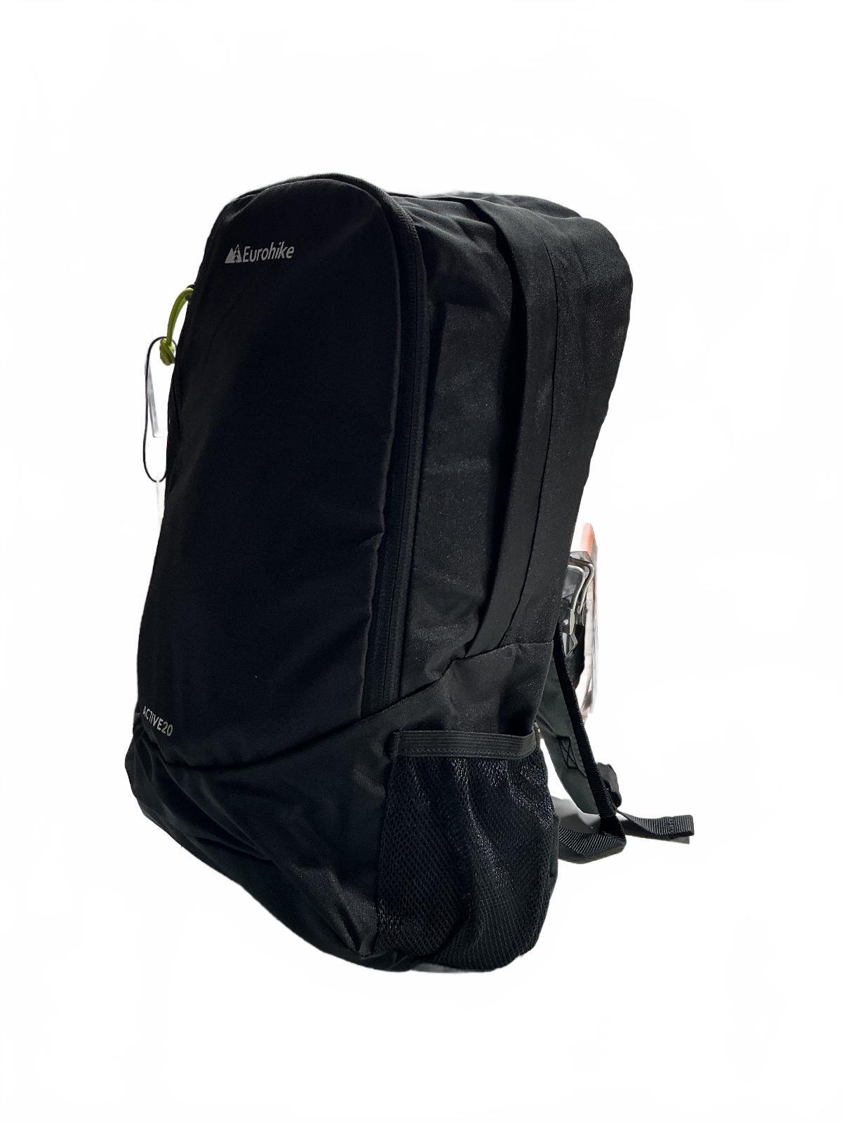 *NEW* Eurohike Active 20 Day Pack 20L Black Lightweight Backpack